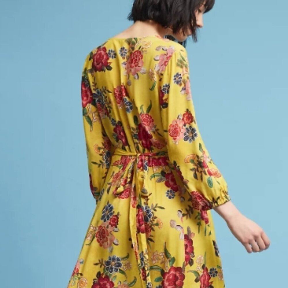 Farm Rio Sunlit Floral Maxi Dress XS $250 - Picture 5 of 12